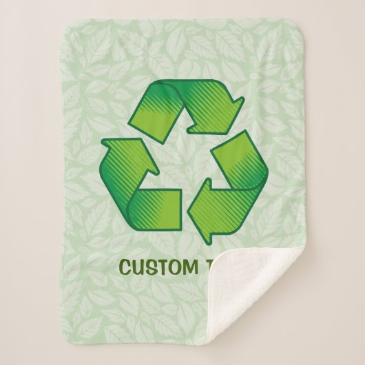 Recyclingsymbool Sherpa Deken (Voorkant)