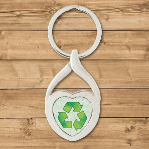 Recyclingsymbool Sleutelhanger