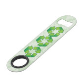 Recyclingsymbool Speed Flessenopener (Voorkant Gekanteld)