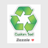 Recyclingsymbool Sticker (Vel)