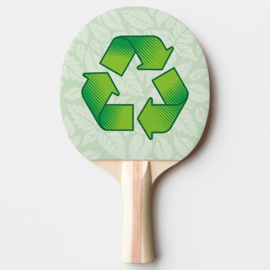 Recyclingsymbool Tafeltennisbatje (Voorkant)