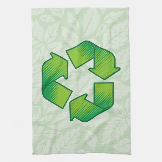Recyclingsymbool Theedoek (Verticaal)