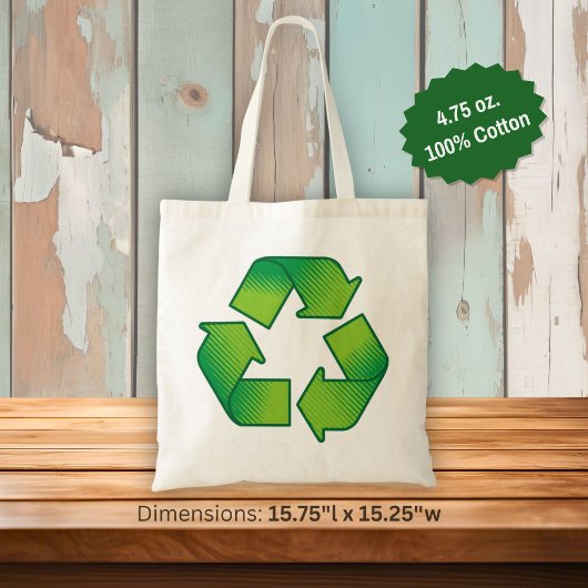 Recyclingsymbool Tote Bag