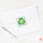 Recyclingsymbool Vierkante Sticker (Envelop)