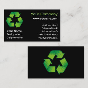 Recyclingsymbool Visitekaartje