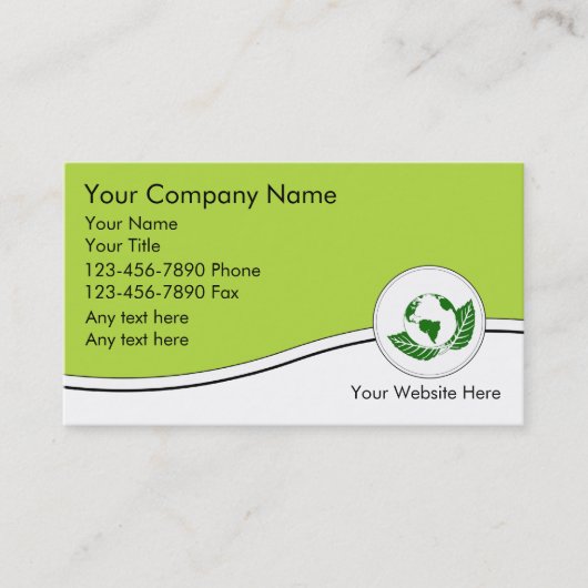 RecyclingVisitekaartjes Visitekaartje (Voorkant)