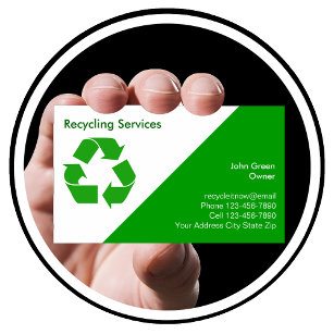 RecyclingVisitekaartjes Visitekaartje