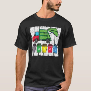 Recyclist E van recyclingreders van vuilniswagens T-shirt