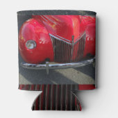 Red  1930s auto blikjeskoeler (Achterkant)