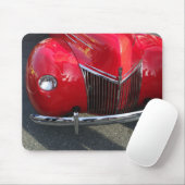 Red 1930s auto muismat (Met muis)