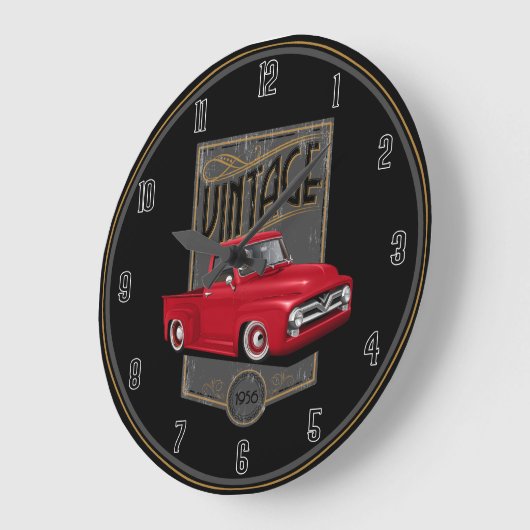  Red 1956 Truck Grote Klok (Hoek)