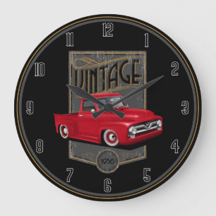 Red 1956 Truck Grote Klok