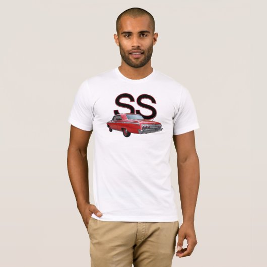 Red 1962 Chevy Impala SS t-shirt (Voorkant volledig)
