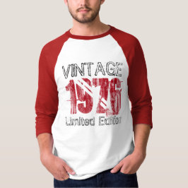  Red 1976 Limited Edition 40th Birthday T-shirt