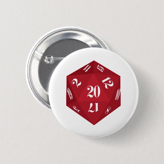 Red-20-sided-desktop Ronde Button 5,7 Cm (Voorkant /achterkant)