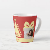 Red 2 Photo Minimalist Keepsake Latte Mok (Rechterhoek)