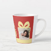 Red 2 Photo Minimalist Keepsake Latte Mok (Rechts)