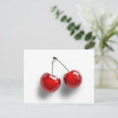 Red-31484 Red 2 food fruit cartoon cherries Briefkaart (Staand voorkant)