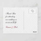 Red 3 aces vegas bruiloft briefkaart (Achterkant)