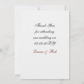 Red 3 aces vegas bruiloft kaart (Achterkant)