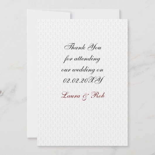 Red 3 aces vegas bruiloft kaart (Achterkant)