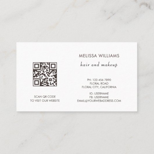 Red 3D Cherry Blossoms Visitekaartje (Achterkant)