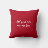 red 40th Ruby trouwdag vrouw olifant Kussen (Achterkant)