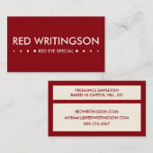 RED 4stippen Visitekaartje (Voorkant / Achterkant)