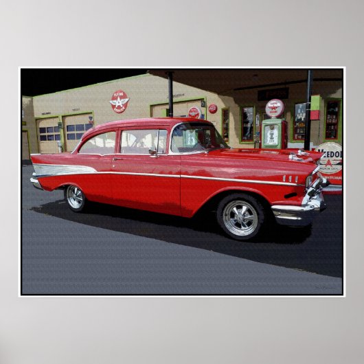 Red '57 Classic 34 x 24 Poster (Voorkant)