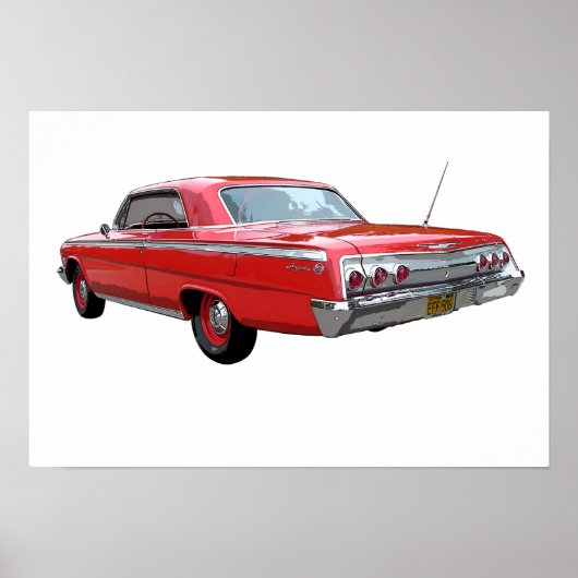 Red '62 Impala SS poster (Voorkant)