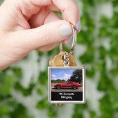 Red '75 Corvette Stingray Sleutelhanger (Hand)