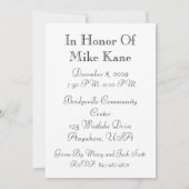 Red 80th Birthday Party Persoonlijke uitnodiging (Achterkant)