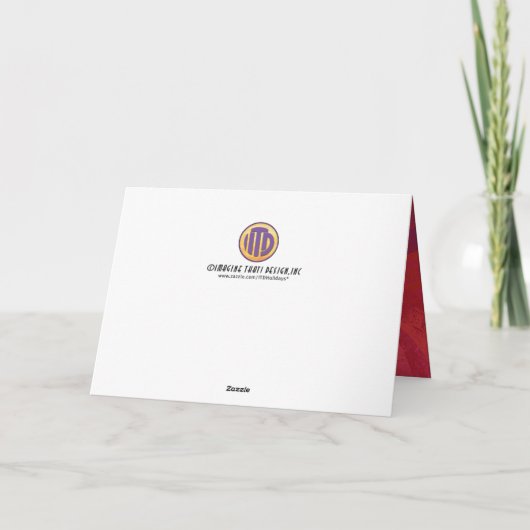 Red 90 Decade Birthday Kaart (Achterkant)