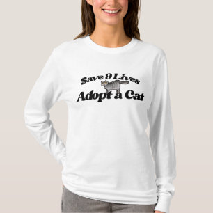 Red 9 levens Adopteer een kat T-shirt