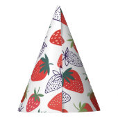 Red aardbery Berry Birthday Feesthoedjes (Achterkant)