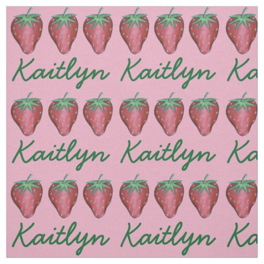 Red aardbery Berry Summer Berries — Druk op Stof (Swatch)
