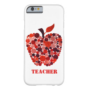 Red Abstract Apple Teachers iPhone 6 Hoesje