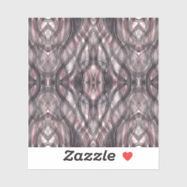 Red Abstract Dark Crimson Black Watercolor Art Sticker