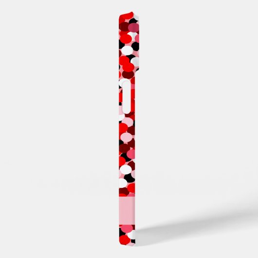Red Abstract Dot Heart Lijst Foto Case-Mate iPhone Case (Achterkant / Rechts)