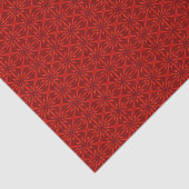 Red Abstract Floral Pattern Tissuepapier (Detail)