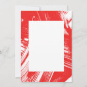 Red | Abstract Foto Afstuderen Hartelijk dank Bedankkaart (Achterkant)