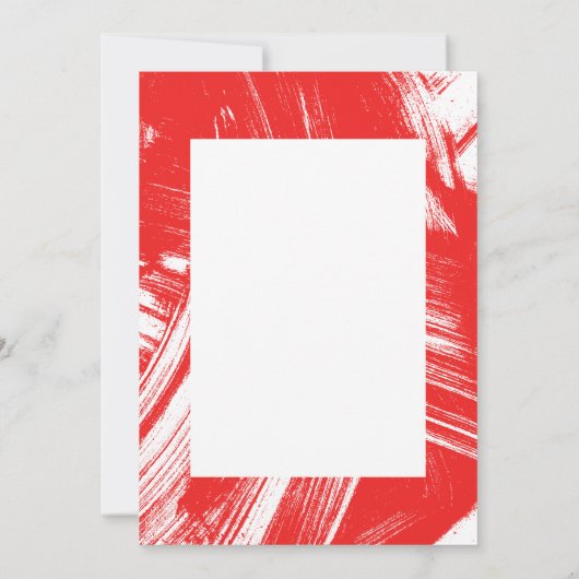 Red | Abstract Foto Afstuderen Hartelijk dank Bedankkaart (Achterkant)