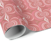 Red Abstract fractal Artwork Cadeaupapier (Rol Hoek)