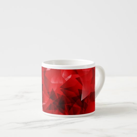 Red Abstract Geometric Design-51083 Espresso Kop (Voorkant rechts)