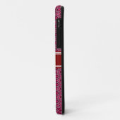 Red Abstract Geometric Pattern Gepersonaliseerd Case-Mate iPhone Case (Achterkant/links)