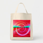 Red Abstract Grote Canvas tas (Voorkant)