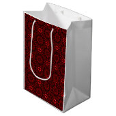 Red Abstract  Medium Cadeauzakje (Voorkant Gekanteld)