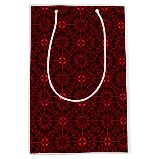 Red Abstract  Medium Cadeauzakje (Voorkant)