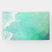 Red Abstract schilderpatroon Spandoek (Horizontaal)