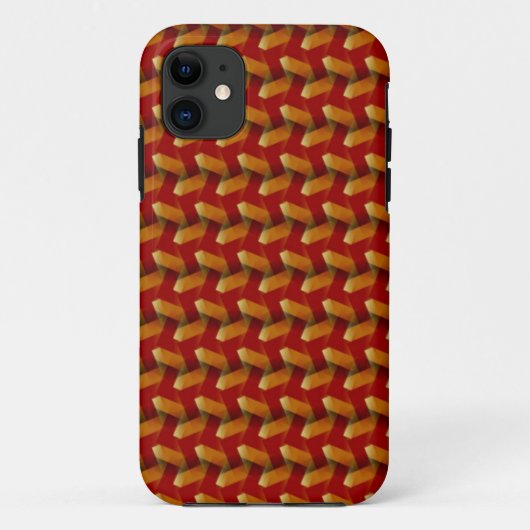 Red Abstract Textile Pattern iPhone 5 Hoesje (Achterkant)